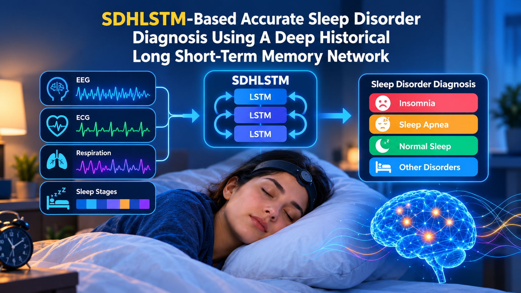 SDHLSTM-Based Accurate Sleep Disorder Diagnosis Using a Deep Historical Long Short-Term Memory Network