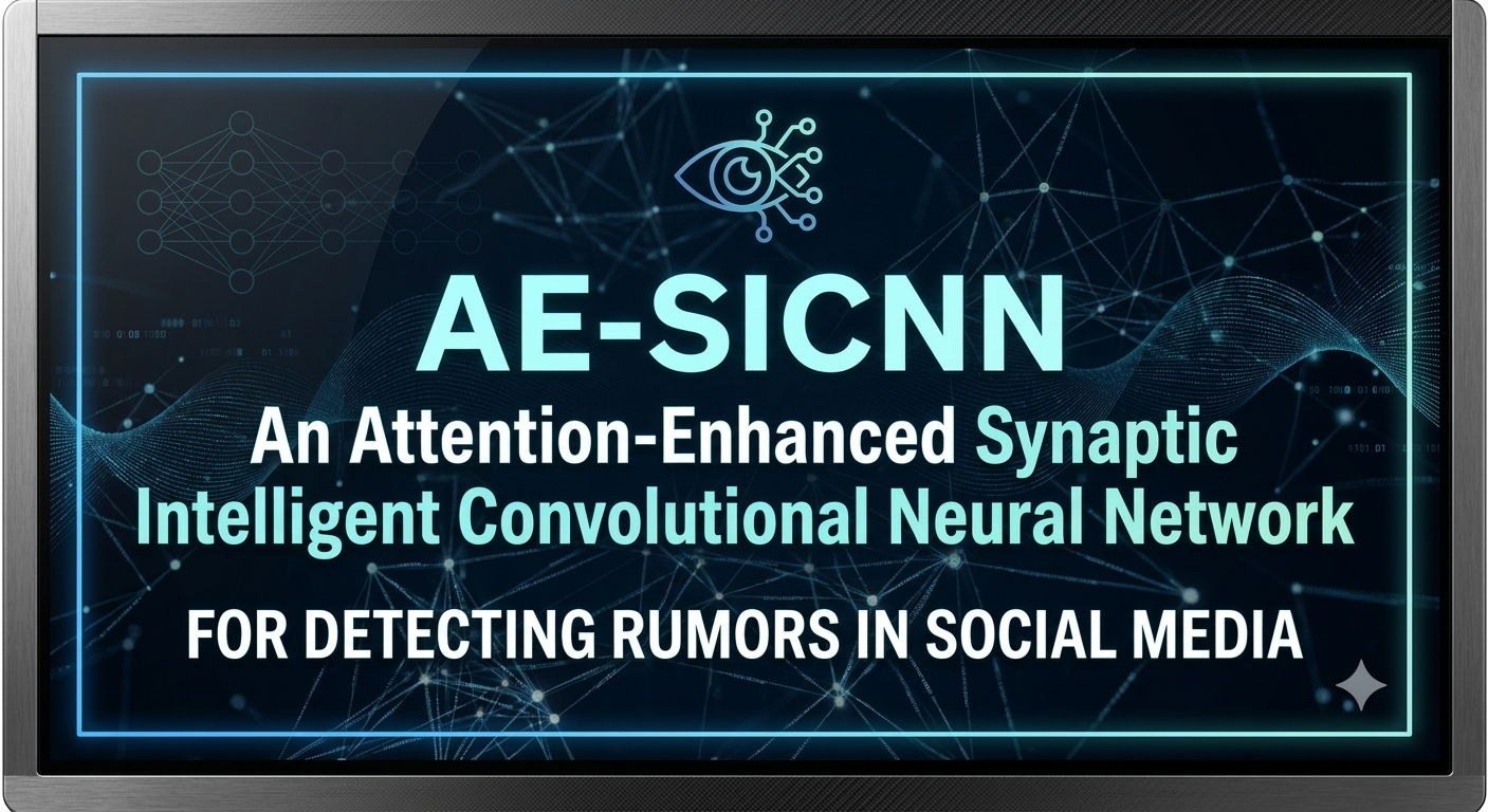 AE-SICNN:An Attention-Enhanced Synaptic Intelligent Convolutional Neural Network for Detecting Rumors in Social Media
