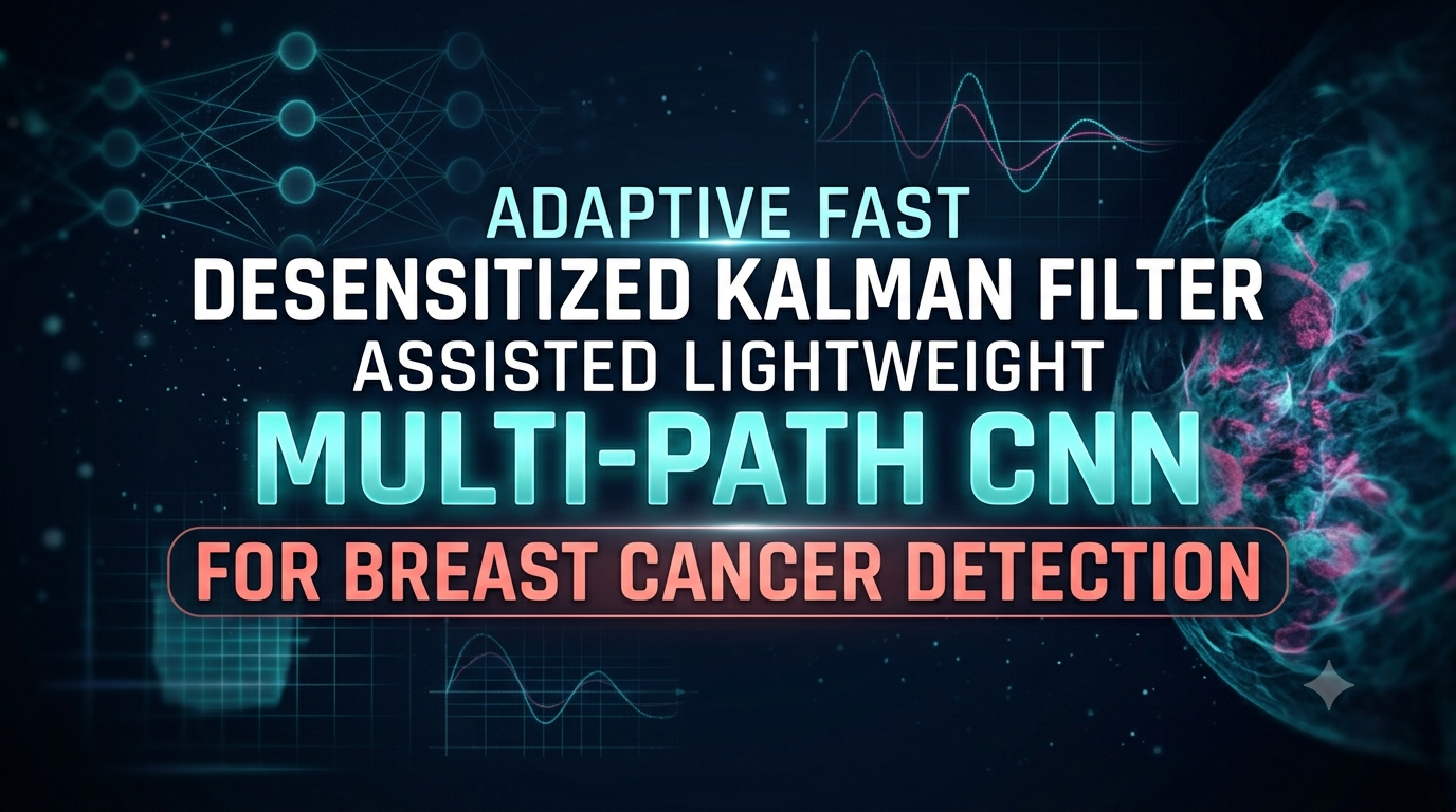 Adaptive Fast Desensitized Kalman Filter Assisted Lightweight Multi-Path CNN for Breast Cancer Detection