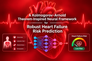 A Kolmogorov–Arnold Theorem-Inspired Neural Framework for Robust Heart Failure Risk Prediction