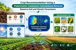 Crop Recommendation Using a Polarimetric Contexture Convolutional Network Based on Soil and Climatic Parameters