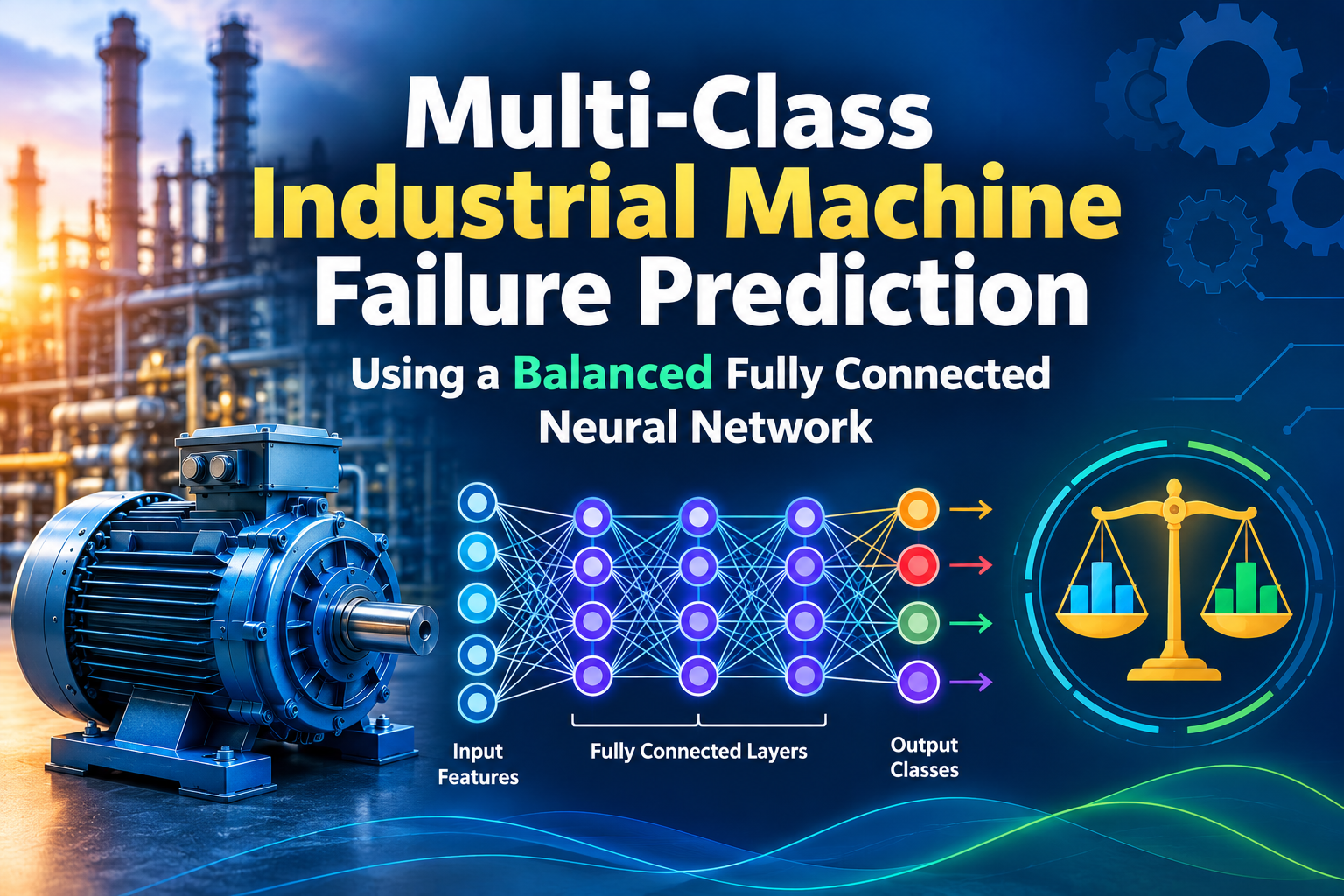 Multi-Class Industrial Machine Failure Prediction Using a Balanced Fully Connected Neural Network