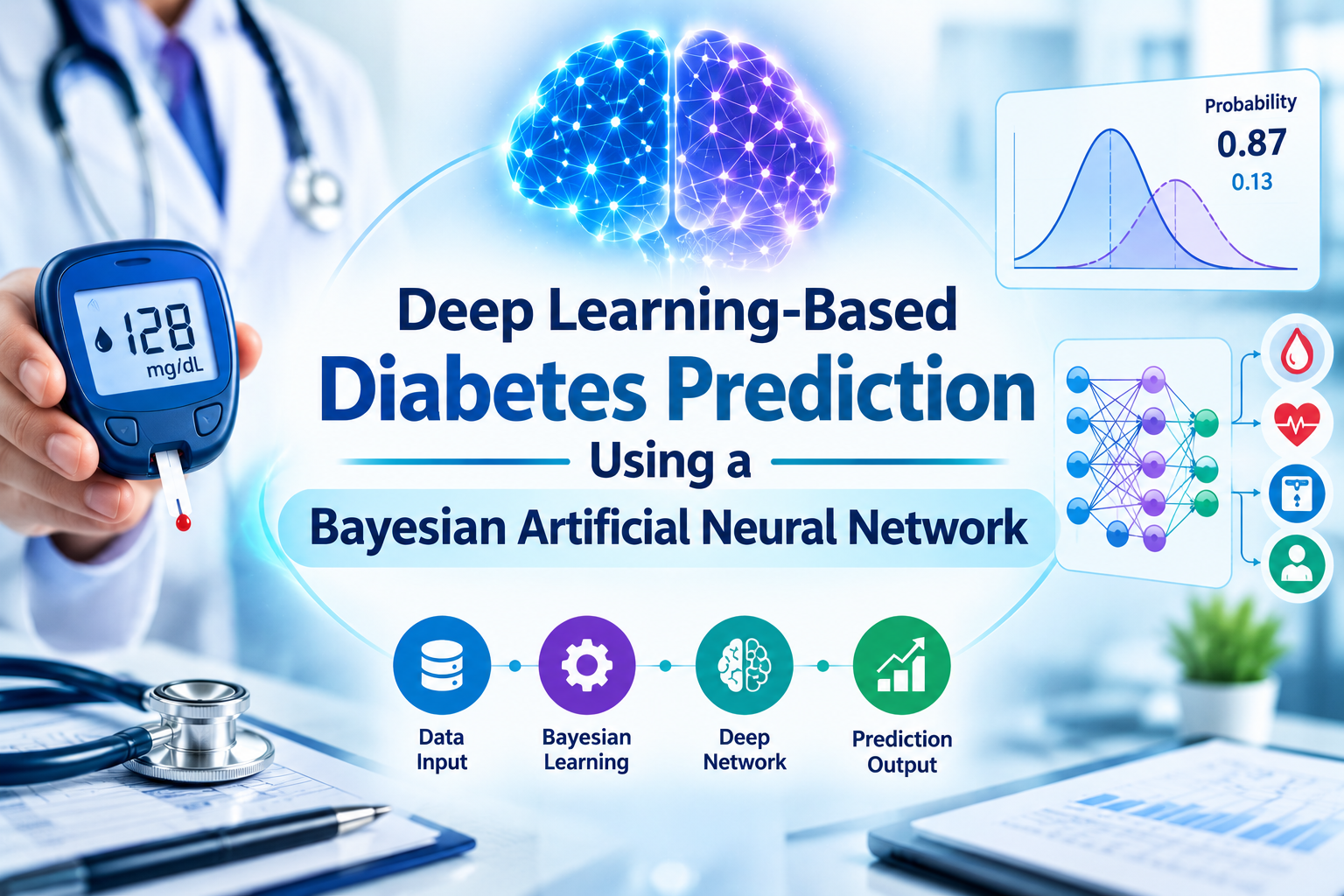 Deep Learning-Based Diabetes Prediction Using a Bayesian Artificial Neural Network with Clinical Risk Factors