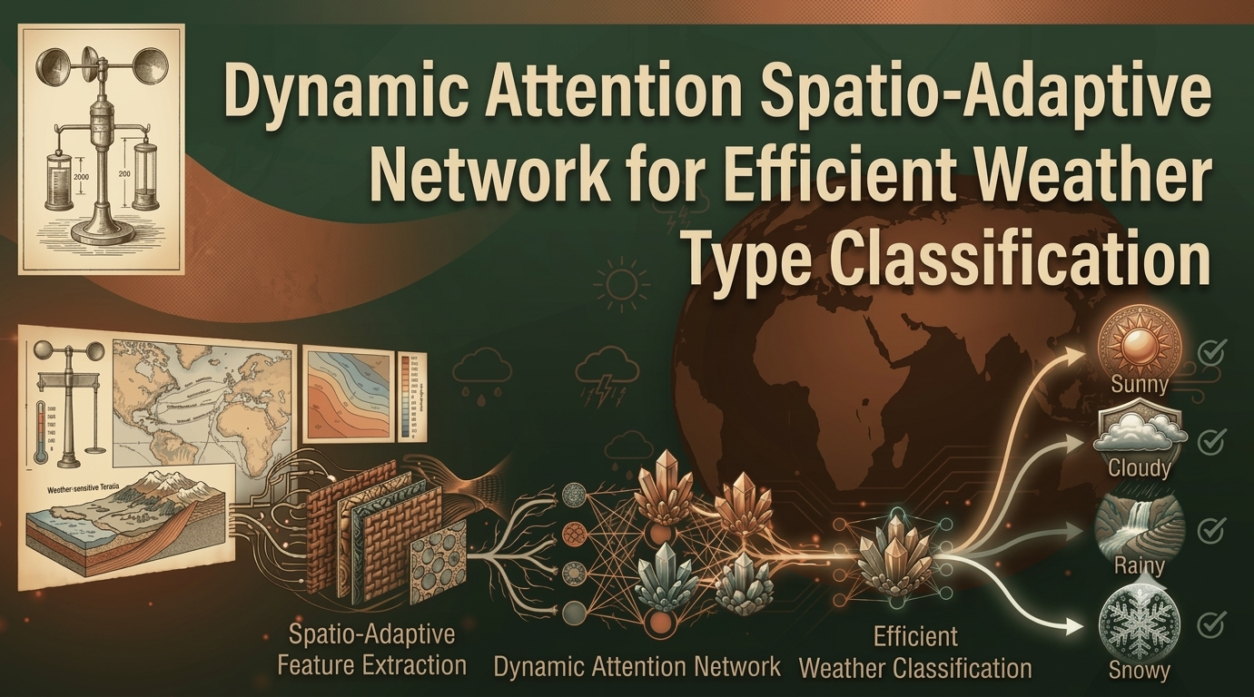 Dynamic Attention Spatio-Adaptive Network for Efficient Weather Type Classification