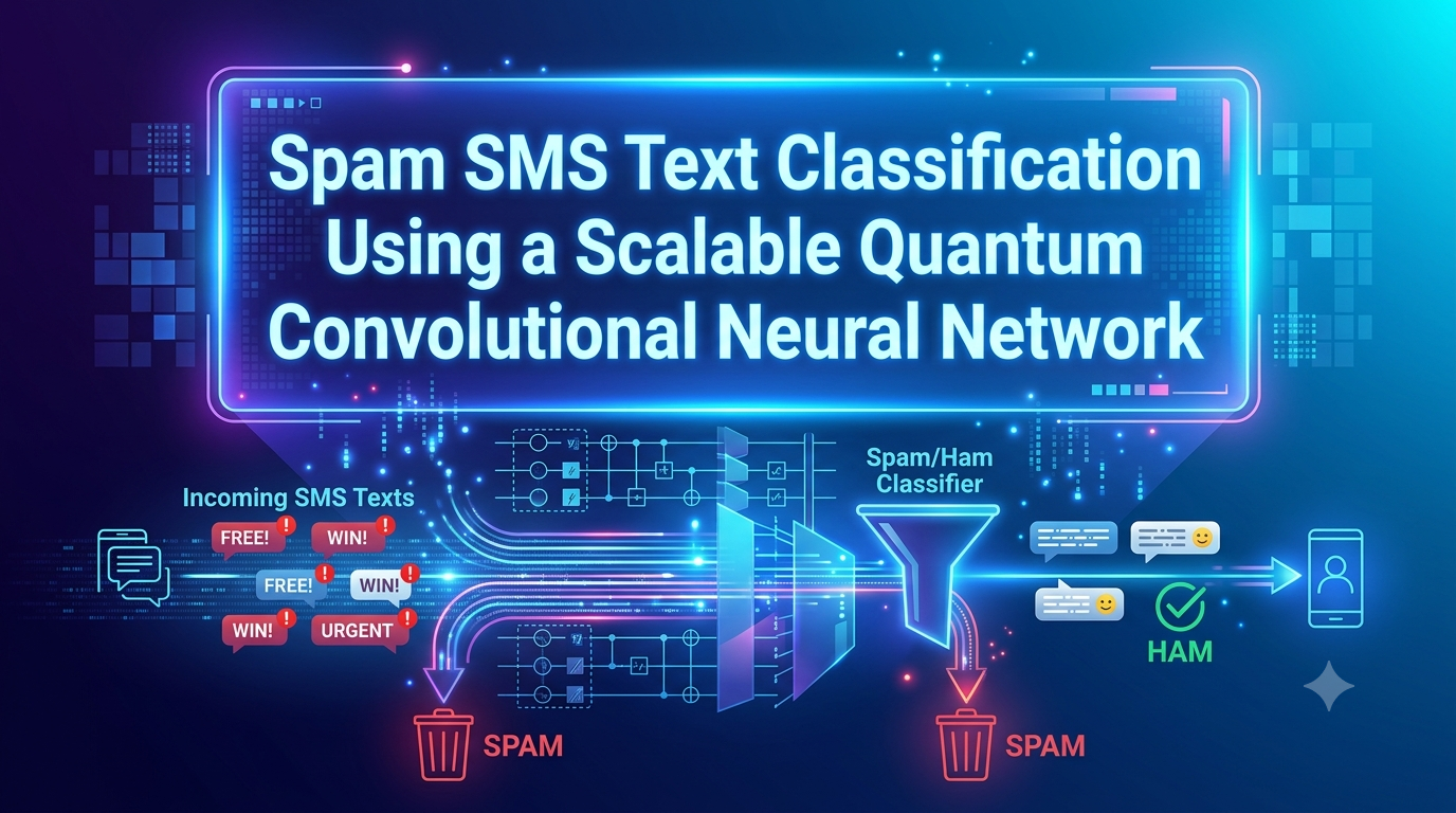 Spam SMS Text Classification Using a Scalable Quantum Convolutional Neural Network