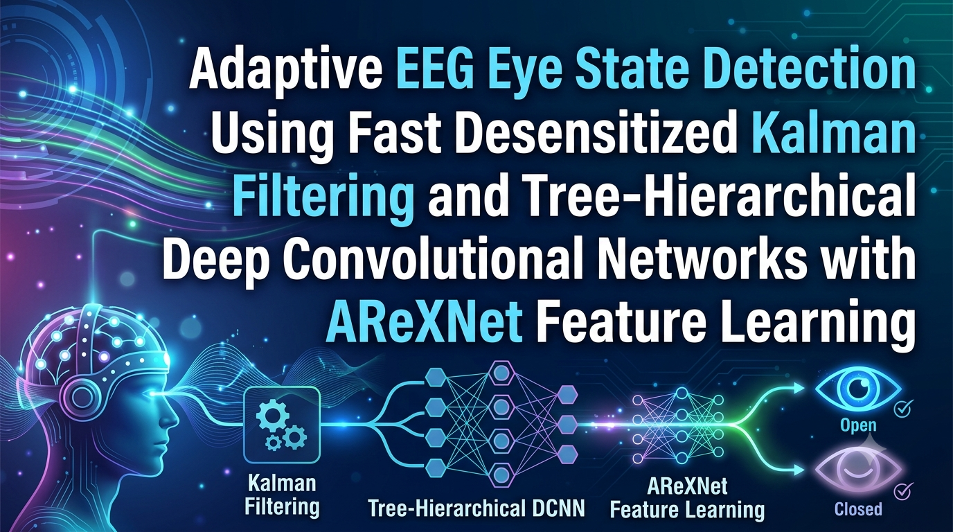 Adaptive EEG Eye State Detection via Fast Kalman Filter & Tree-DCNN with AReXNet Feature Learning